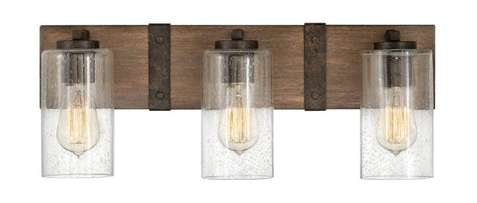 Hinkley Sawyer Bath Vanity Light Sequoia, Rust Iron