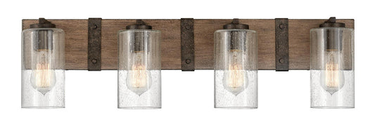 Hinkley Sawyer Bath Vanity Light Brown, Steel, Sequoia