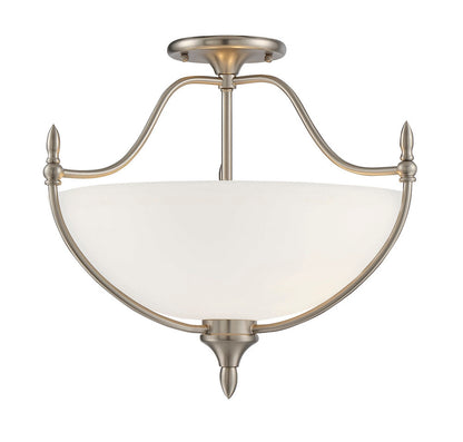 Savoy House Herndon Semi Flush Mount Satin Nickel
