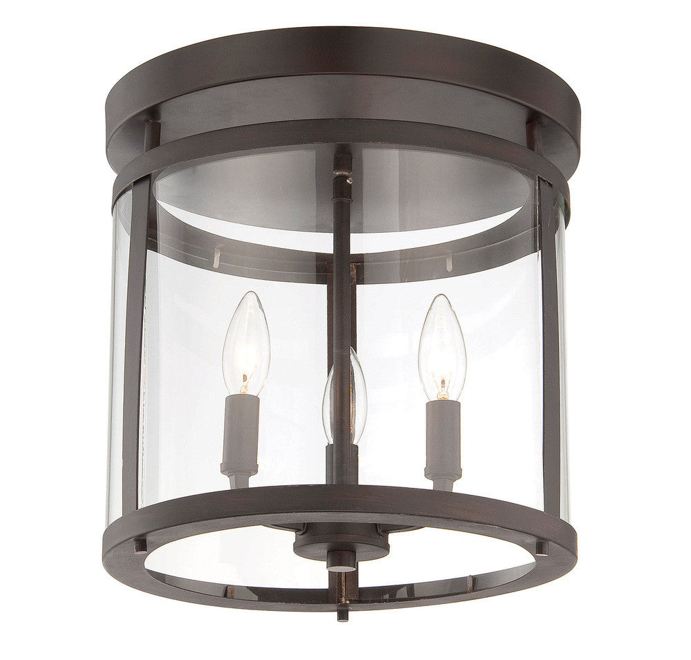 Savoy House Penrose 3-Light Semi-Flush Mount English Bronze