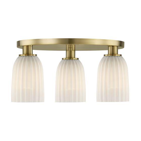 baldwin 3 light flush mount in 6 1247 3 128