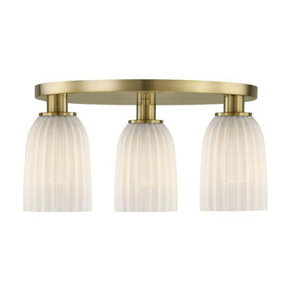 baldwin 3 light flush mount in 6 1247 3 128