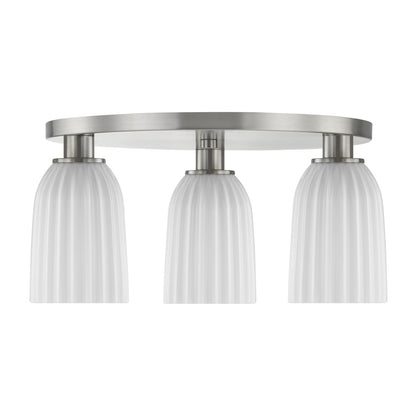baldwin 3 light flush mount in 6 1247 3 128