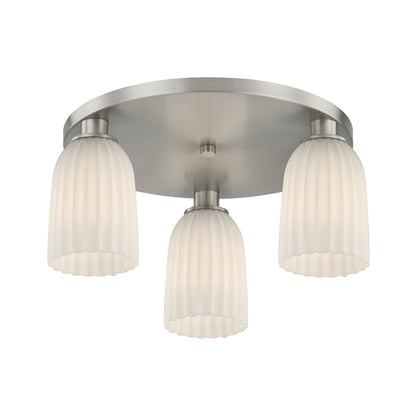 baldwin 3 light flush mount in 6 1247 3 128