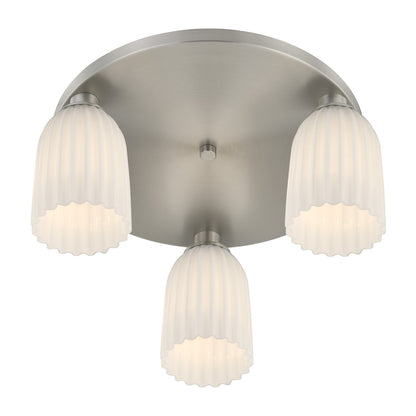 baldwin 3 light flush mount in 6 1247 3 128
