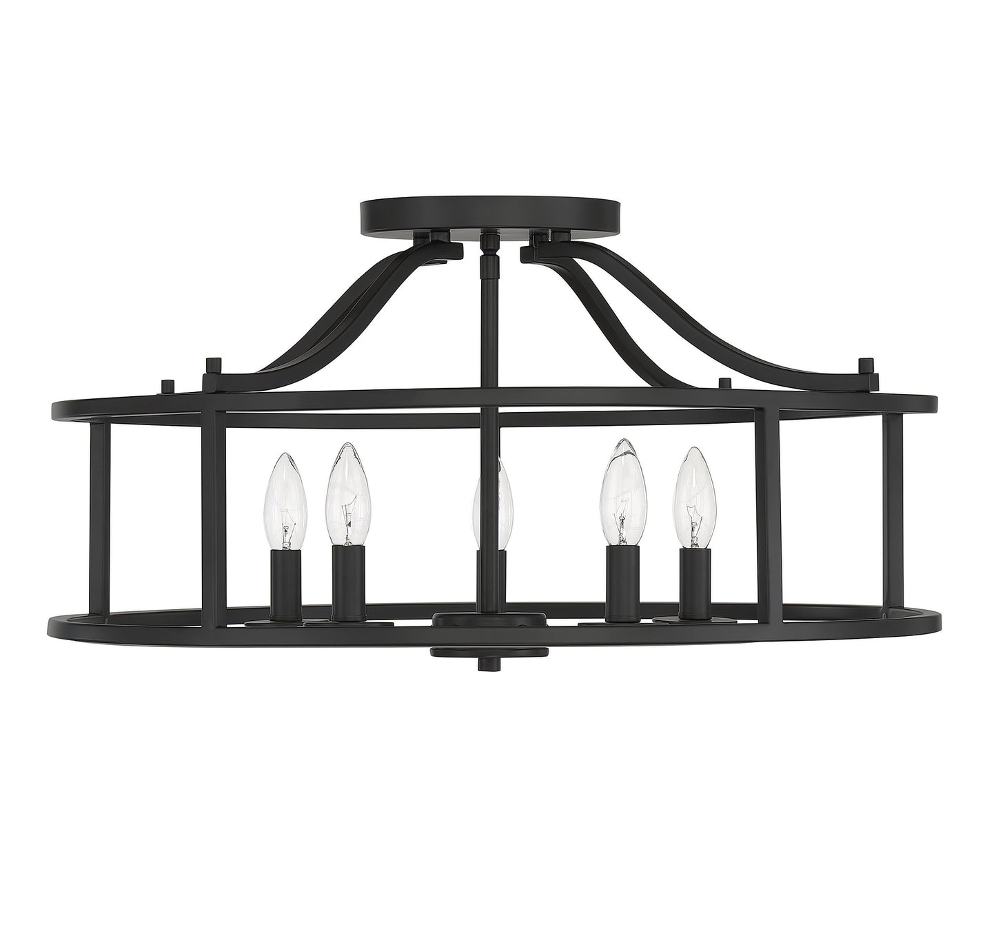 Stockton 5-Light Ceiling Light in Warm Brass
