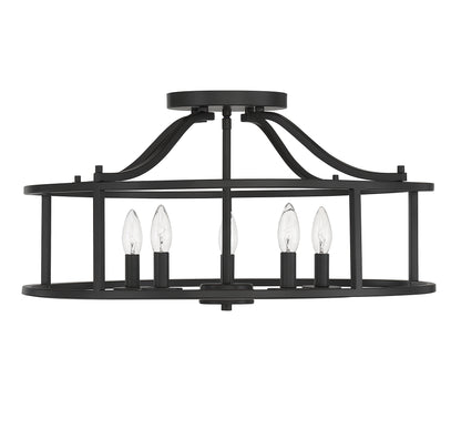 Stockton 5-Light Ceiling Light in Warm Brass