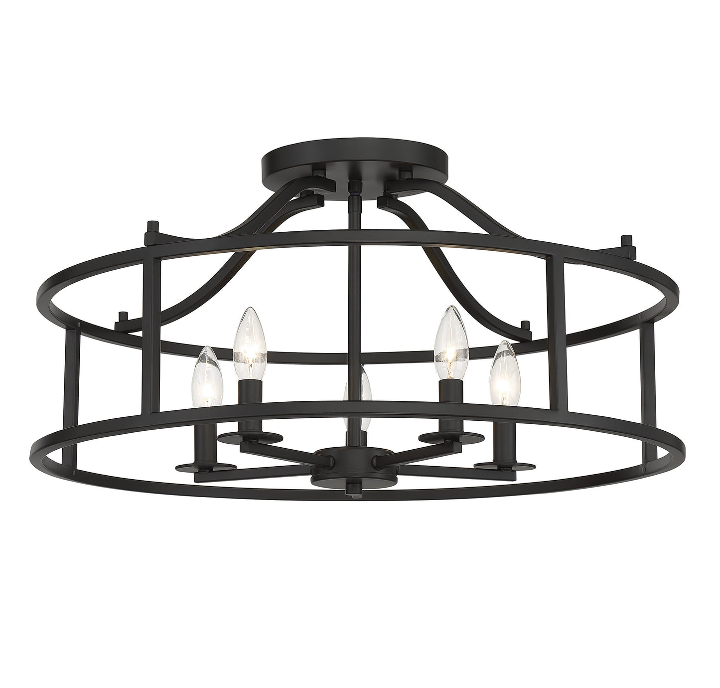 Stockton 5-Light Ceiling Light in Warm Brass