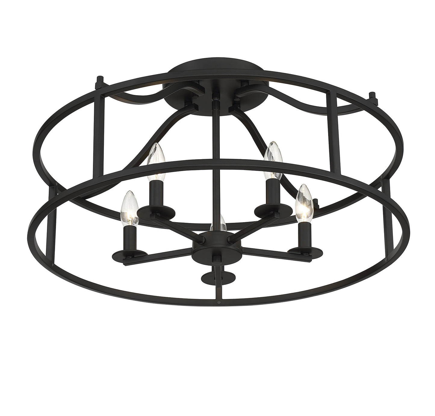 Stockton 5-Light Ceiling Light in Warm Brass