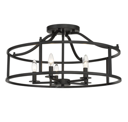 Stockton 5-Light Ceiling Light in Warm Brass