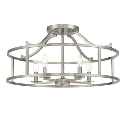 Stockton 5-Light Ceiling Light in Warm Brass