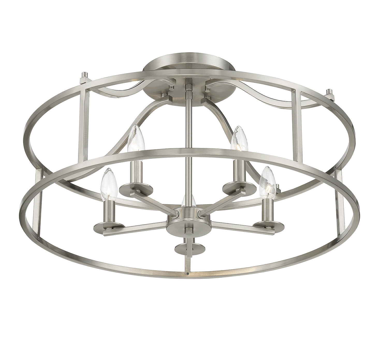 Stockton 5-Light Ceiling Light in Warm Brass