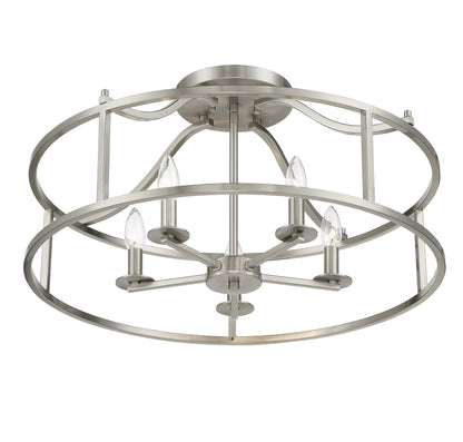 Stockton 5-Light Ceiling Light in Warm Brass