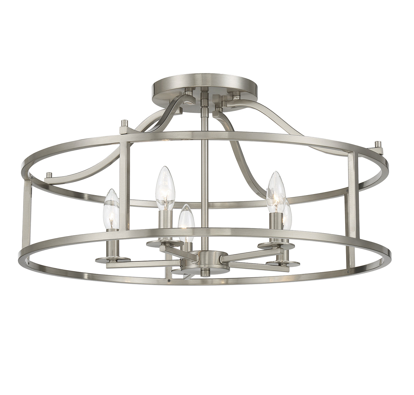 Stockton 5-Light Ceiling Light in Warm Brass