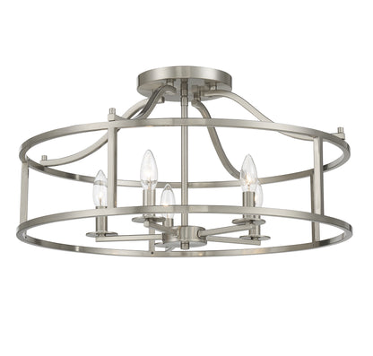 Stockton 5-Light Ceiling Light in Warm Brass
