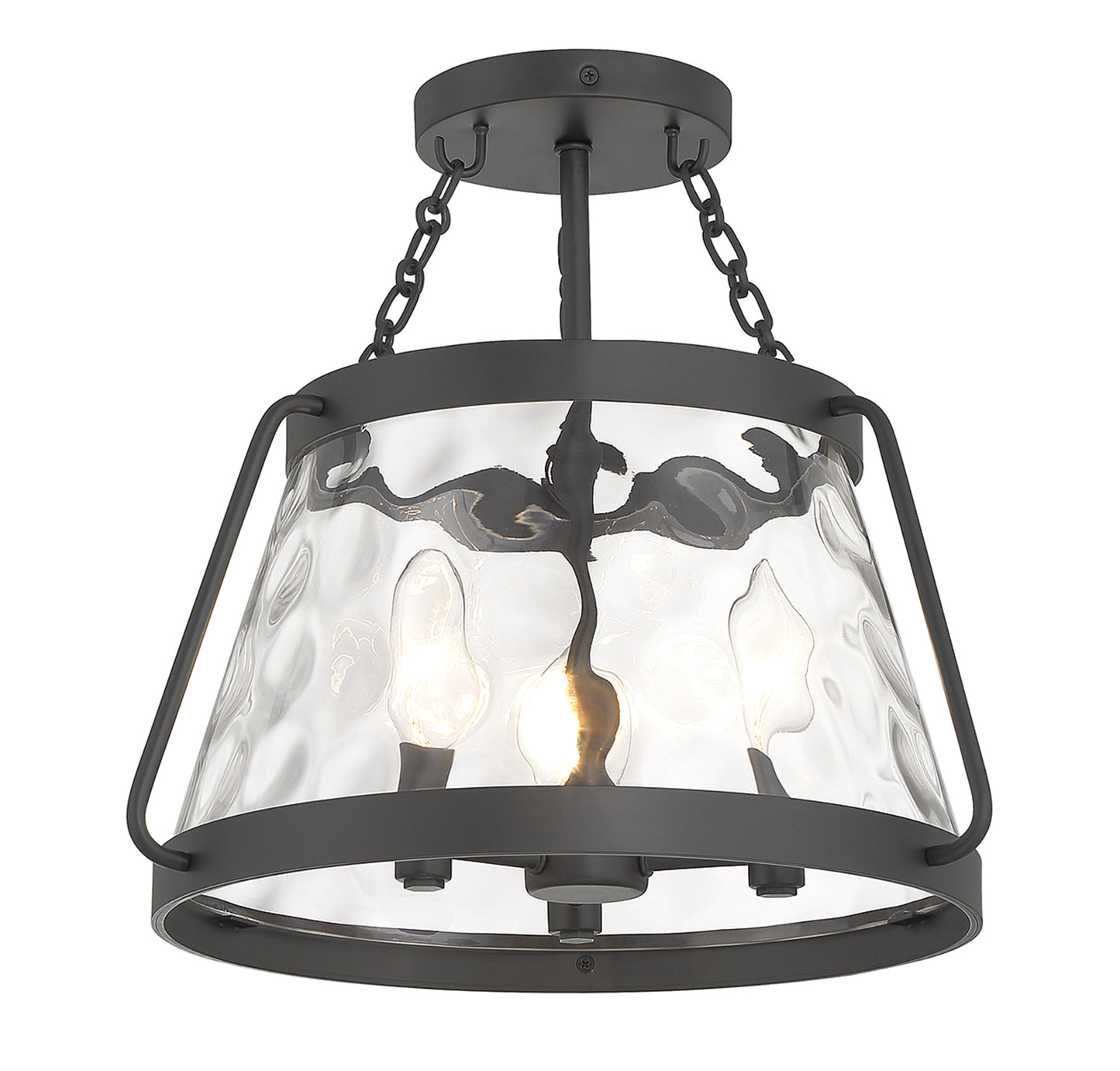 Crawford 3-Light Ceiling Light in Warm Brass