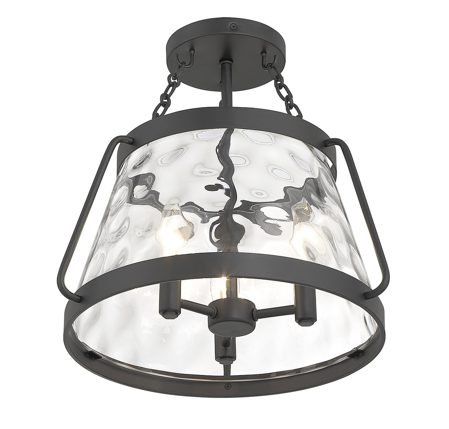 Crawford 3-Light Ceiling Light in Warm Brass