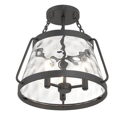 Crawford 3-Light Ceiling Light in Warm Brass