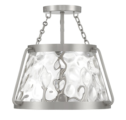 Crawford 3-Light Ceiling Light in Warm Brass