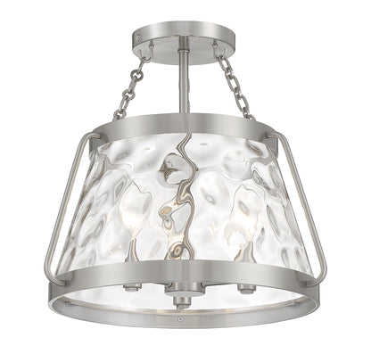 Crawford 3-Light Ceiling Light in Warm Brass