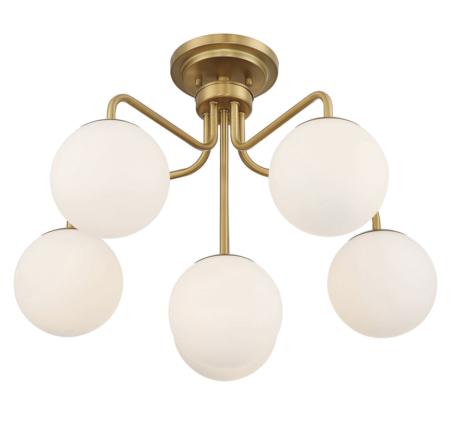 Marco 6-Light Ceiling Light in Warm Brass