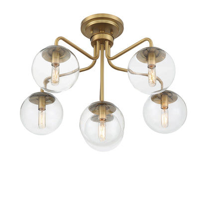 Marco 6-Light Ceiling Light in Warm Brass