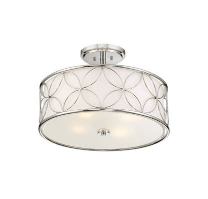 Reid 4-Light Ceiling Light in Polished Nickel
