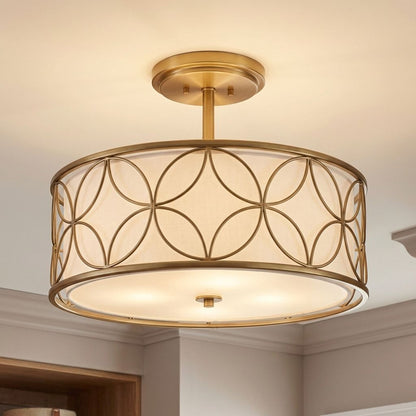 Reid 4-Light Ceiling Light in Polished Nickel