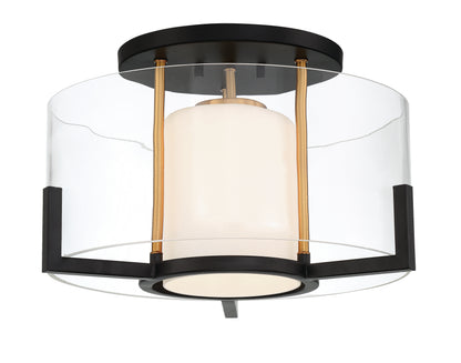 Eaton 1-Light Ceiling Light - Matte Black