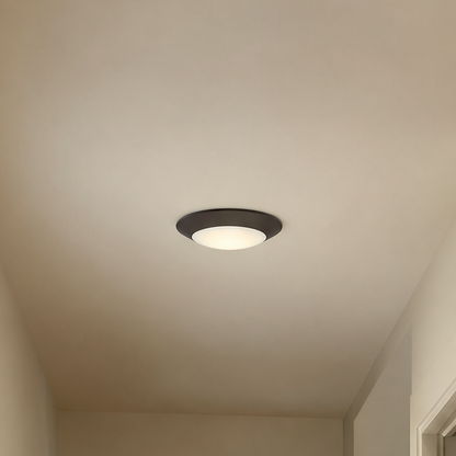 6-in LED Disc Light in Matte Black