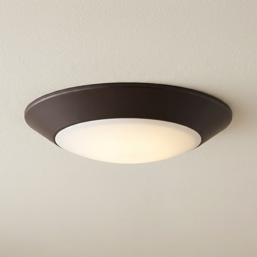 6-in LED Disc Light in Matte Black