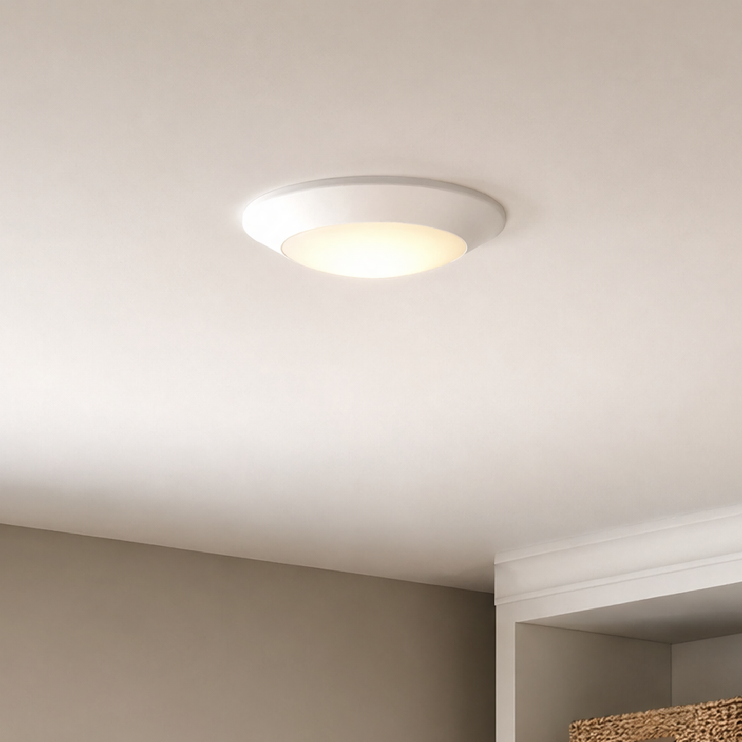 6-in LED Disc Light in Matte Black