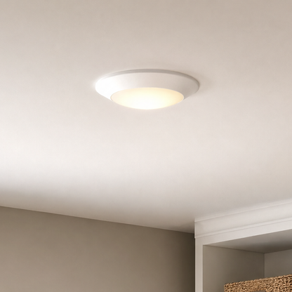 6-in LED Disc Light in Matte Black