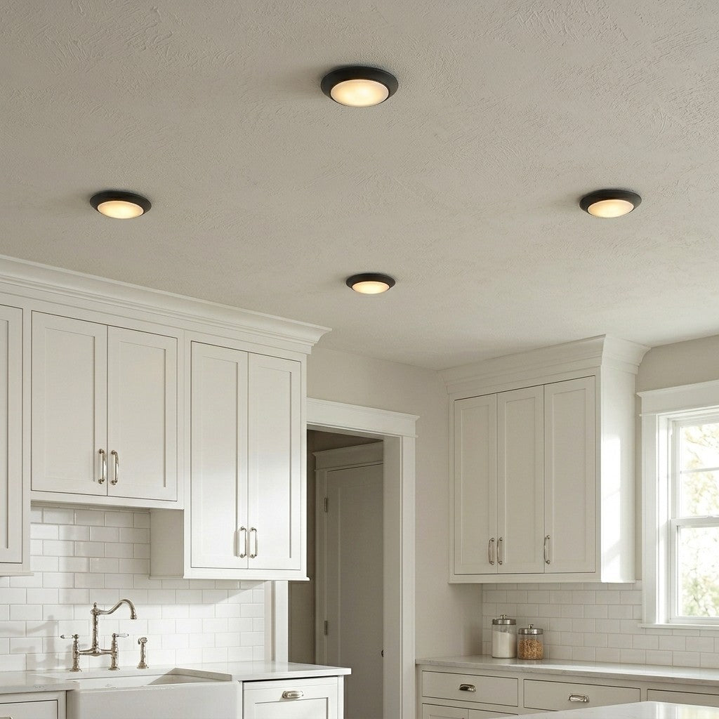 7-in LED Disc Light in White