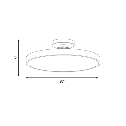 Thayer 1-Light LED Ceiling Light in Chrome