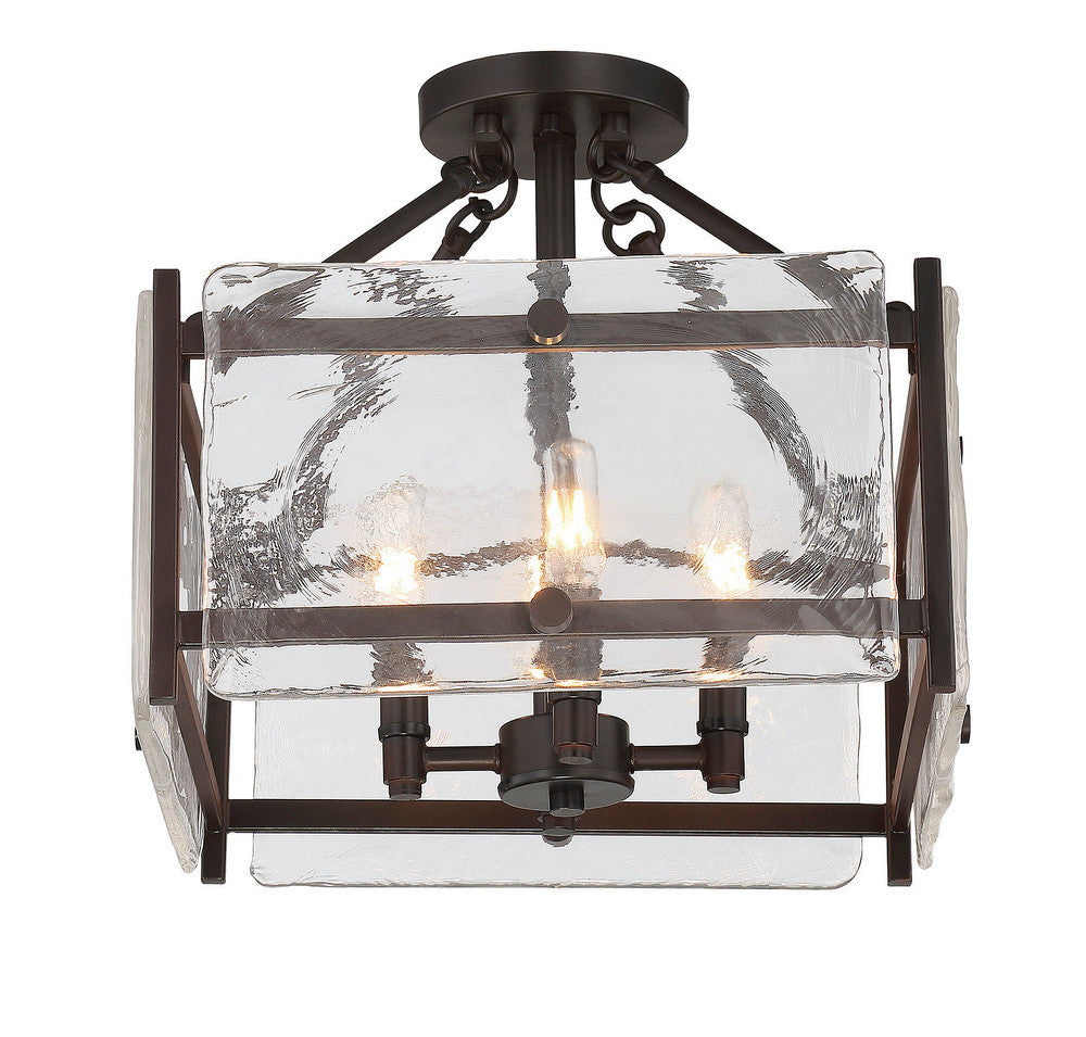 Savoy House Glenwood 4-Light Semi Flush Mount English Bronze