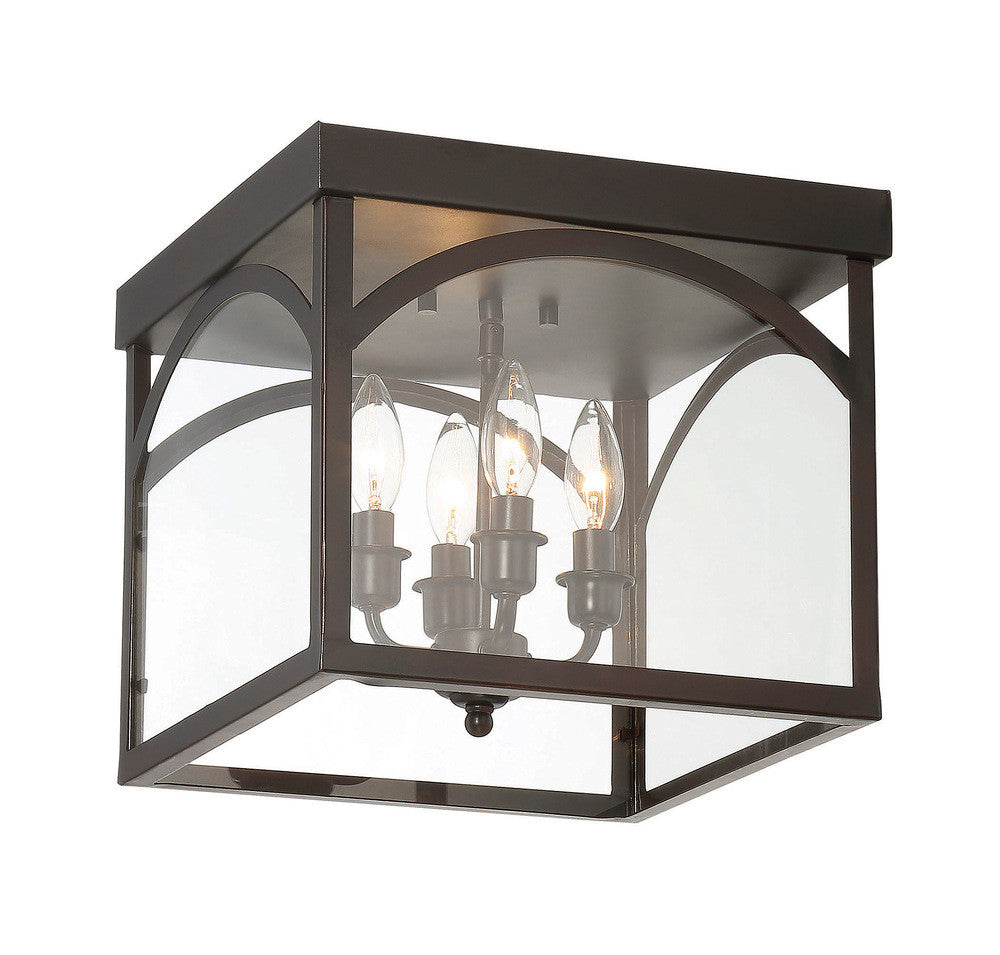 Savoy House Garrett 4-Light Flush Mount English Bronze