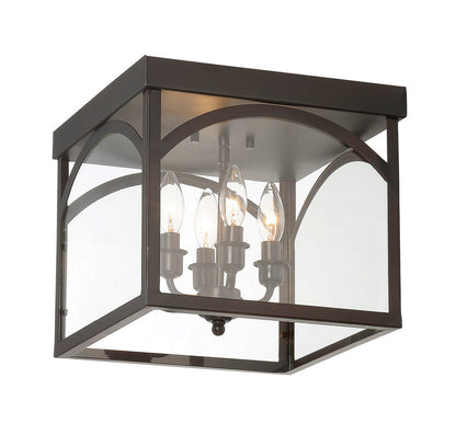Savoy House Garrett 4-Light Flush Mount English Bronze