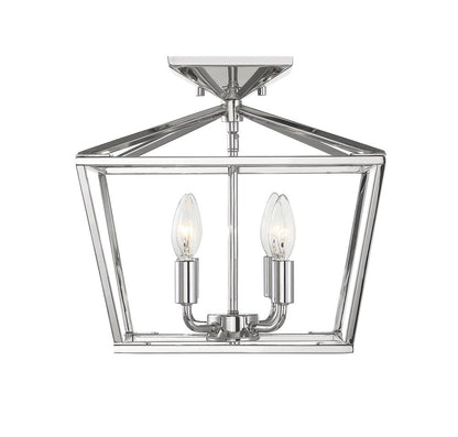 Savoy House Townsend 4-Light Semi-Flush Mount Polished Nickel