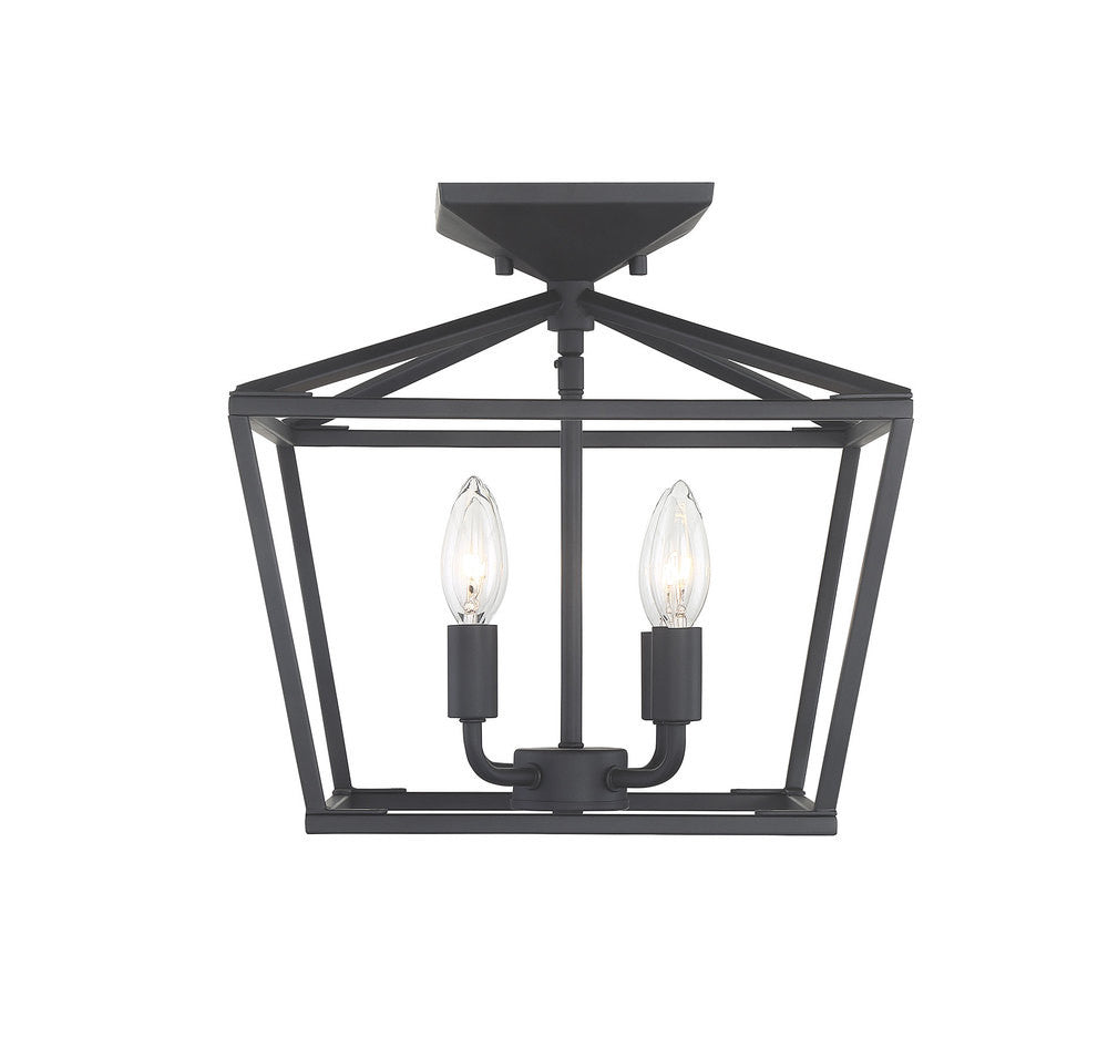 Savoy House Townsend 4-Light Semi-Flush Mount Matte Black