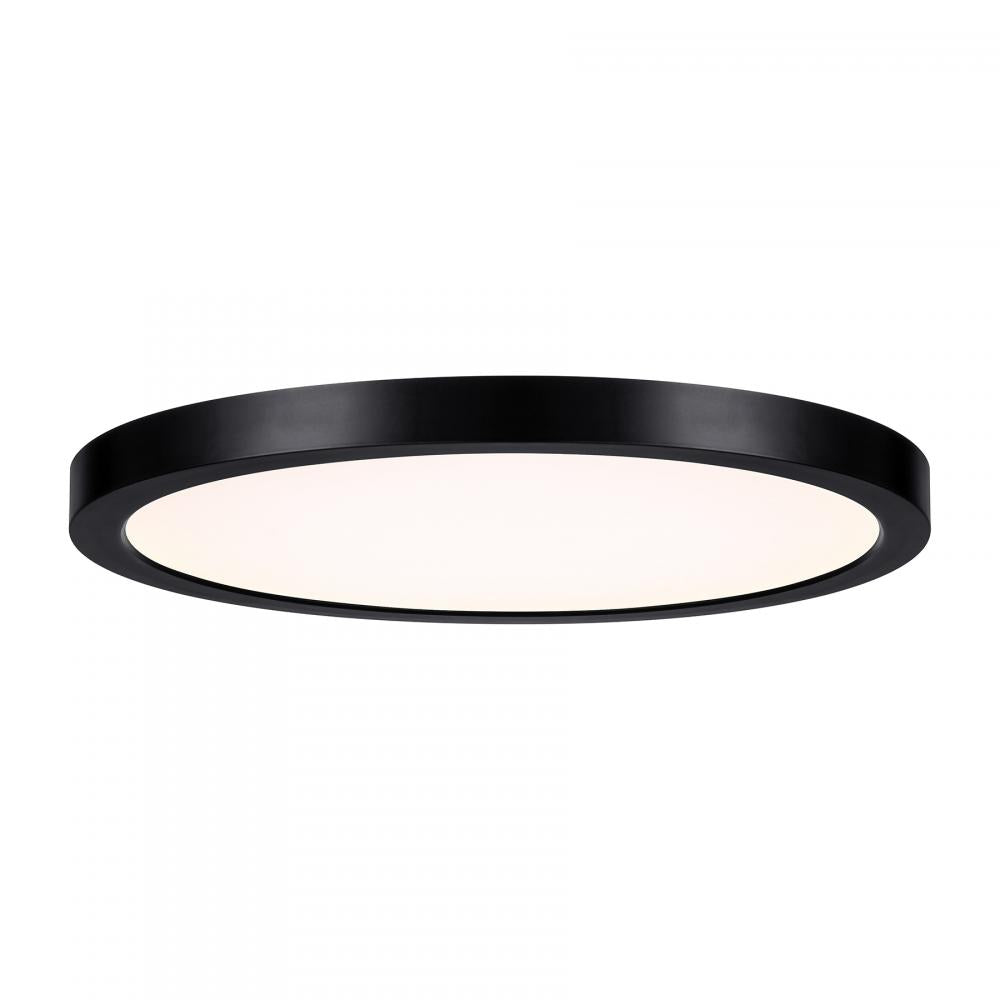Savoy House LED Flush Mount, 12"W - Black