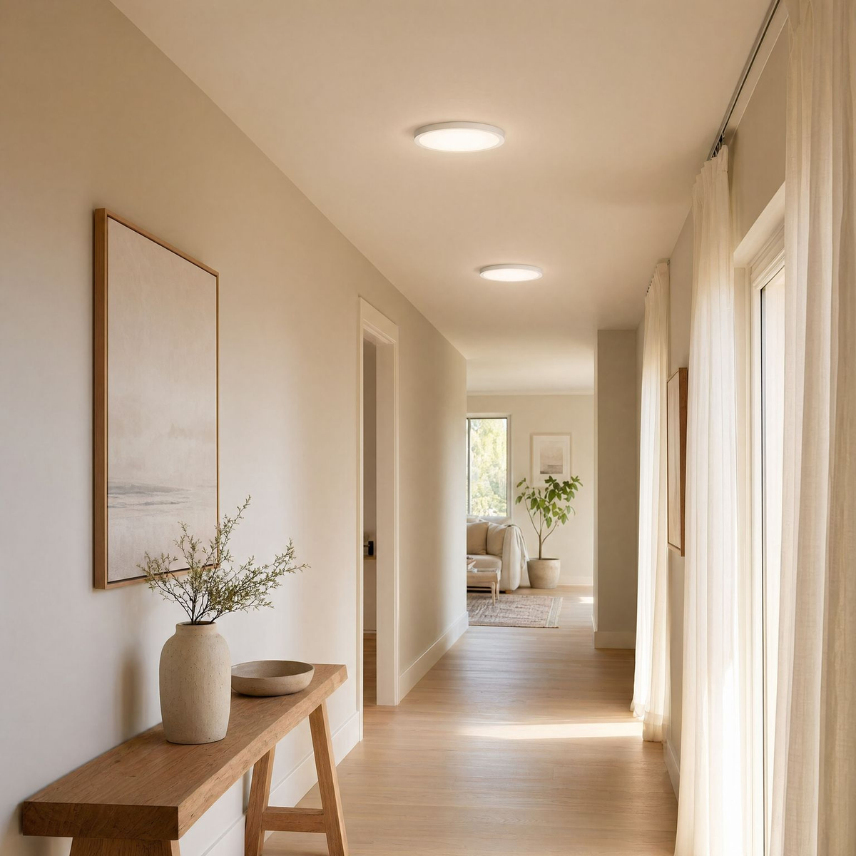 LED Flush Mount, 12"W