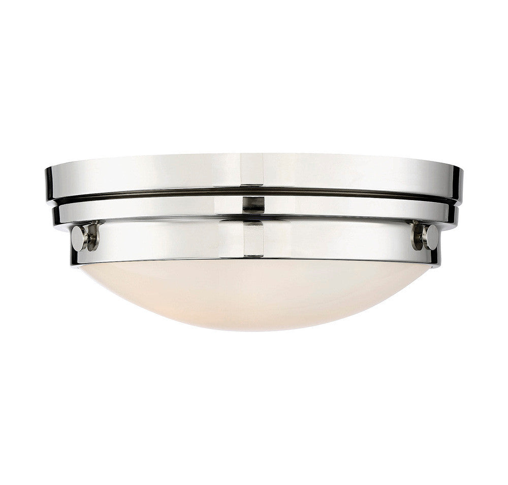 Savoy House Lucerne 13-in Flush Mount Polished Nickel