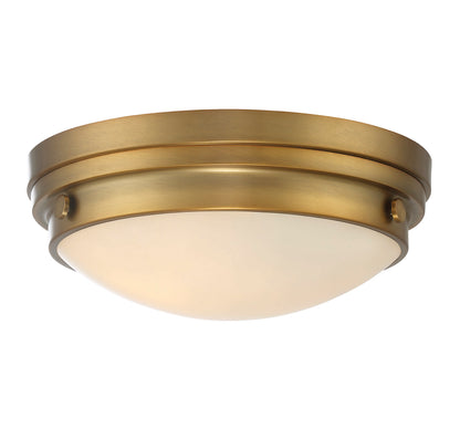 Lucerne 2-Light Ceiling Light in Polished Nickel