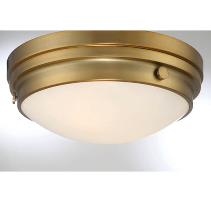 Lucerne 2-Light Ceiling Light in Polished Nickel