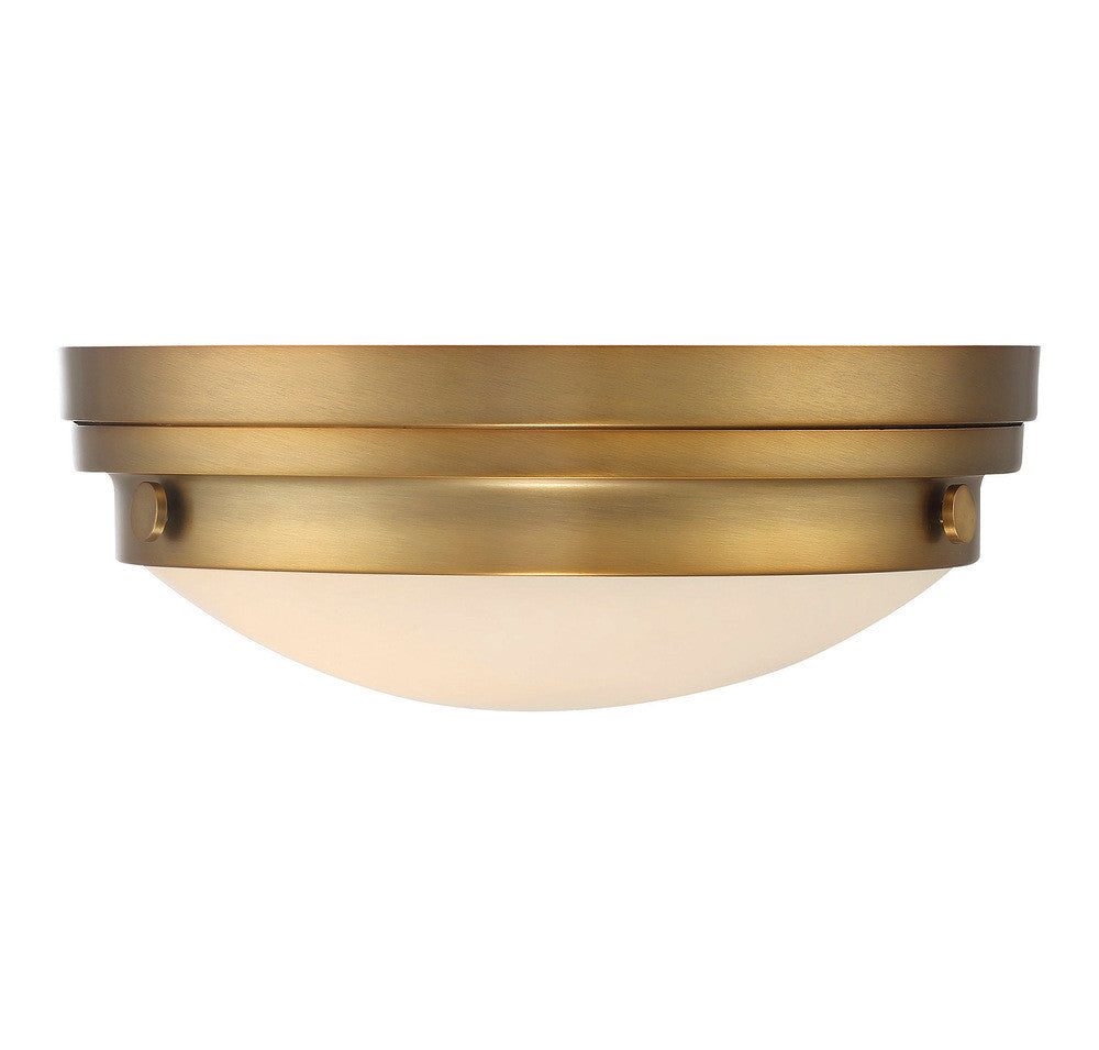 Savoy House Lucerne 13-in Flush Mount Warm Brass