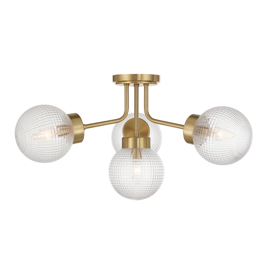 Savoy House Coral 4-Light Semi-Flush Mount - Chrome