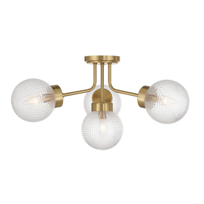 coral 4 light semi flush mount in 6 3364 4 128