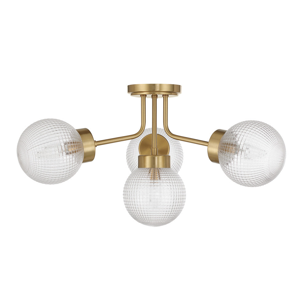 coral 4 light semi flush mount in 6 3364 4 128