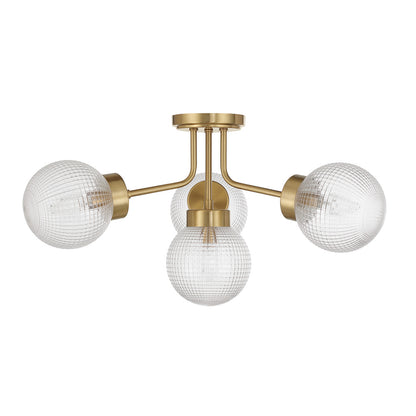 coral 4 light semi flush mount in 6 3364 4 128